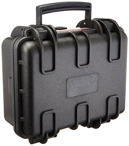 AmazonBasics Small Hard Camera Carrying Case - 12 x 11 x 6 Inches, Black