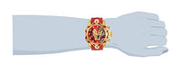 Invicta Men's Marvel Quartz Watch with Stainless Steel, Silicone Strap, Gold, Red, 26 (Model: 30552)