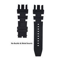 CACA for Invicta Subaqua Reserve Watch Replacement Rubber Silicone Band/Strap - Black Invicta Watch Strap