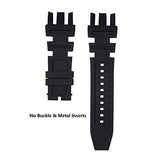 CACA for Invicta Subaqua Reserve Watch Replacement Rubber Silicone Band/Strap - Black Invicta Watch Strap