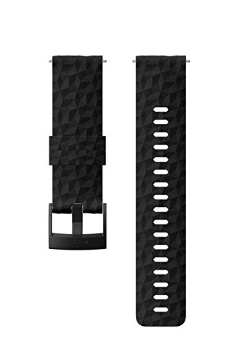 Suunto Watch Strap, 24mm, Silicone, Black- Explore, M: 130-230 mm