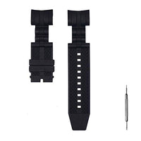 CACA for Invicta Reserve Jason Taylor Bolt Zeus Watch Replacement Rubber Silicone Band/Strap - Black Invicta Watch Strap