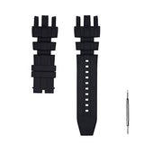 CACA for Invicta Subaqua Reserve Watch Replacement Rubber Silicone Band/Strap - Black Invicta Watch Strap
