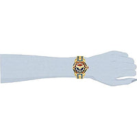 Invicta Women's DC Comics Quartz Watch with Stainless Steel Strap, Gold, Blue, 20 (Model: 26839)