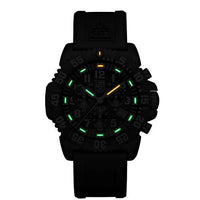 Luminox Watches Men - Navy Seals Colormark Chronograph Black White (XS.3081/3080 Series) - 200 Meter Waterproof, Hardened Mineral Glas, Luminous
