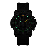 Luminox Watches Men - Navy Seals Colormark Chronograph Black White (XS.3081/3080 Series) - 200 Meter Waterproof, Hardened Mineral Glas, Luminous