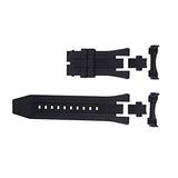 CACA for Invicta Subaqua Noma V Noma 5 - Soft and Durable Rubber Silicone Watch Band Watch Strap - Black Invicta Watch Bands
