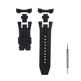CACA for Invicta Subaqua Noma V Noma 5 - Soft and Durable Rubber Silicone Watch Band Watch Strap - Black Invicta Watch Bands
