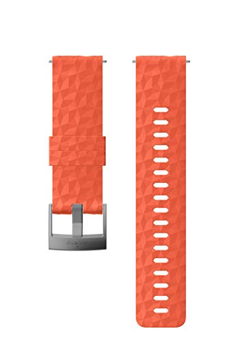 Suunto Watch Strap, 24mm, Silicone, Coral Gray- Explore, M: 130-230 mm