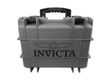 Invicta DC8CHCL- 8 Slot Grey Plastic Watch Box Case