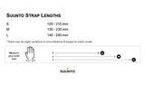Suunto Watch Strap, 24mm, Silicone, White Steel- Athletic, S+M: 120-230 mm