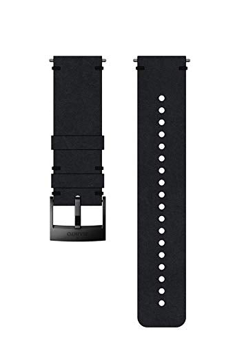 Suunto Watch Strap, 24mm, Leather, Black- Urban, M: 130-230 mm