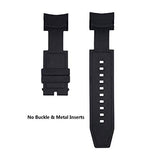 CACA for Invicta Reserve Jason Taylor Bolt Zeus Watch Replacement Rubber Silicone Band/Strap - Black Invicta Watch Strap