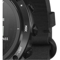 Suunto Essential Carbon Digital SS Leather Multi Quartz Men's Watch SS021215000