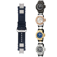 CACA for Invicta Subaqua Noma III - Soft and Durable Rubber Silicone Replacement Watch Band/Strap with Meatal Inserts and Buckle - Black Invicta Watch Strap