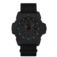 Luminox Men's SEA Stainless Steel Swiss-Quartz Watch with Nylon Strap, Grey, 24 (Model: 3257)