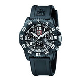 Luminox Watches Men - Navy Seals Colormark Chronograph Black White (XS.3081/3080 Series) - 200 Meter Waterproof, Hardened Mineral Glas, Luminous