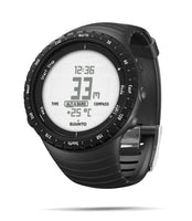 SUUNTO Core Regular Black Digital Display Quartz Watch, Black Elastomer Band, Round 49.1mm Case