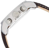 Invicta Men's 2771 "Force Collection" Stainless Steel Left-Handed Watch with Brown Leather Band