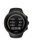 Suunto Spartan Ultra All Black Titanium Digital Display Quartz Watch, Black Silicone Band, Round 50mm Case