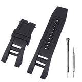 CACA for Invicta Subaqua Noma IV Watch Replacement Rubber Silicone Band/Strap - Black Invicta Watch Strap