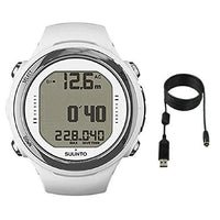 SUUNTO D4i Novo Dive Watch with USB PC Download Kit, White