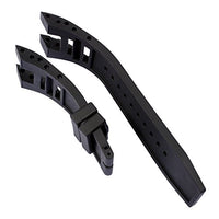 CACA for Invicta Subaqua Noma IV Watch Replacement Rubber Silicone Band/Strap - Black Invicta Watch Strap
