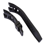 CACA for Invicta Subaqua Noma IV Watch Replacement Rubber Silicone Band/Strap - Black Invicta Watch Strap