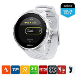 Suunto 9, GPS Sports Watch with Long Battery Life and Wrist-Based Heart Rate, Non-Barometer, White
