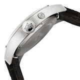 Invicta II Men's 0764 Stainless Steel Watch with Black Leather Band