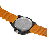 Luminox Navy Seal Mens Watch Blue Display Orange Band (XS.3603/3600 Series): 200 Meter Waterproof + Hardened Mineral Glas + Light Weight Carbon Case