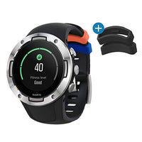 SUUNTO 5, Lightweight and Compact GPS Sports Watch with 24/7, Activity Tracking and Wrist-Based Heart Rate - Black/Steel