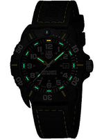 Luminox Navy Seal Black Outdoor Mens Watch Yellow Hands (XS.3025): Swiss Made, 200m Waterproof, Ultra-Light Carbon Case and Bracelet