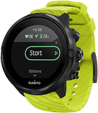Suunto 9 GPS Watch Lime 24mm Ath3 Silicone Strap Lime/Black M Repl Band