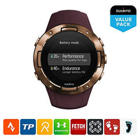 Suunto 5, Lightweight and Compact GPS Sports Watch with 24/7, Activity Tracking and Wrist-Based Heart Rate - Copper/Burgundy