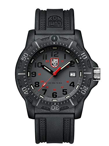 Luminox Navy Seal Watch for Men Grey Display (XL.8882.F/ 8880 Series): 200 Meter Waterproof + Sapphire Crystal + Constant Night Visibility