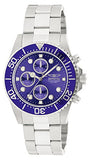 Invicta Men's 1769 Pro Diver Collection Stainless Steel Bracelet Watch with Silver/Blue Dial