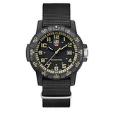 Luminox Mens Watch Leatherback Sea Turtle Giant 44 mm Black Green Display Gold Numbers (XS.0333): 100 M Waterproof + Super Luminova + Carbonox Case