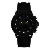 Luminox 9247 Men's Air F-22 Raptor 9240 Black Dial Brown Leather Strap Chrono Dive Watch