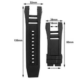 Invicta Watch bands Rubber Watch Band /Strap Replacement Men for Invicta Subaqua Noma IV - Black Invicta Watch Strap