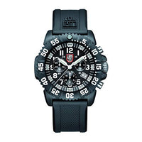 Luminox Watches Men - Navy Seals Colormark Chronograph Black White (XS.3081/3080 Series) - 200 Meter Waterproof, Hardened Mineral Glas, Luminous