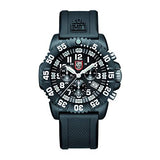 Luminox Watches Men - Navy Seals Colormark Chronograph Black White (XS.3081/3080 Series) - 200 Meter Waterproof, Hardened Mineral Glas, Luminous