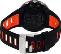 Suunto Watches Men's Quest Digital Multi-Function Black and Orange Rubber