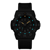 Luminox Navy Seal Mens Watch Blue Dial (XS.3503/3500 Series): 200 Meter Waterproof + Light Weight Carbon Case and Band + Constant Night Visibility