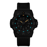 Luminox Navy Seal Mens Watch Blue Dial (XS.3503/3500 Series): 200 Meter Waterproof + Light Weight Carbon Case and Band + Constant Night Visibility