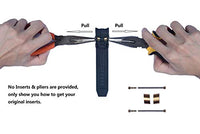 CACA for Invicta Pro Diver Watch Replacement Rubber Silicone Band/Strap - Black Invicta Watch Bands