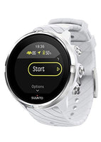 Suunto 9, GPS Sports Watch with Long Battery Life and Wrist-Based Heart Rate, Non-Barometer, White
