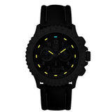 Luminox 9241 Men's Air F-22 Raptor 9240 Black Dial Black Leather Strap Chrono Dive Watch