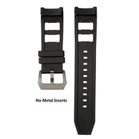 CACA for Invicta Russian Diver Watch Replacement Rubber Silicone Band/Strap - Black Invicta Watch Strap