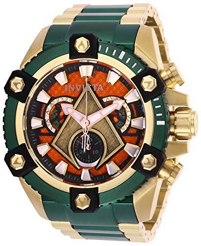 Invicta Men's DC Comics Quartz Watch with Stainless Steel Strap, Green, 31 (Model: 26910)